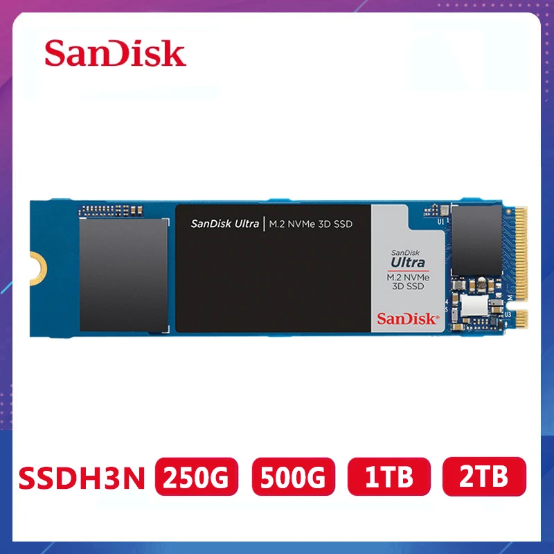 

Sandisk SSD M2 3D nvme 250GB 500GB M2 SSD 1TB 2TB pcle NVMe 2280 HDD Internal Solid State Drives Hard Disk for Laptop Desktop