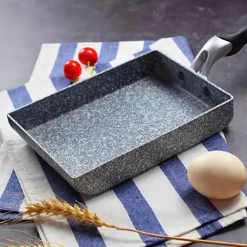 

Japan Style Maifan Stone Frying Pan Non-Stick Small Square Pan Fried Egg Roll Cooker Induction Cooking Pan Kitchen Omelette Pot