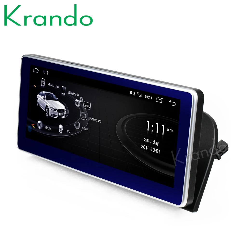 Krando Android 10.0 4G 128G 10.25'' IPS Screen Car Radio Player Navi for Audi A4 A4L A5 2009-2016 Audio GPS Wireless Carplay