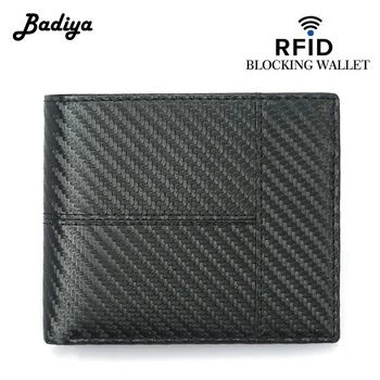 

RFID Men Wallet Ultra Thin Bifold Billfold Vintage Brief Clutch Bag Multi-card Slots Credit Card Holder Male Short Coin Purse