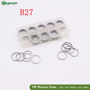

Shims B27 sizes 1.57-1.66mm Auto Engine Common Rail Injector Repair Shims 50 pieces and Diesel Nozzle Adjusting Gasket