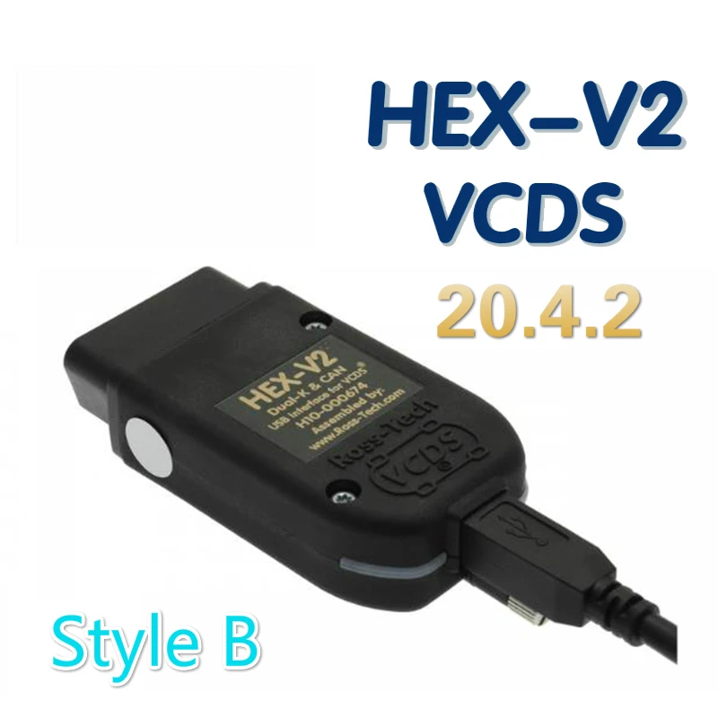 Vag com 20 4 VCDS HEX V2 интерфейс VAGCOM VAG COM 18 9 для VW AUDI Skoda Seat 20.4.2 английский ATMEGA162 + 16V8B
