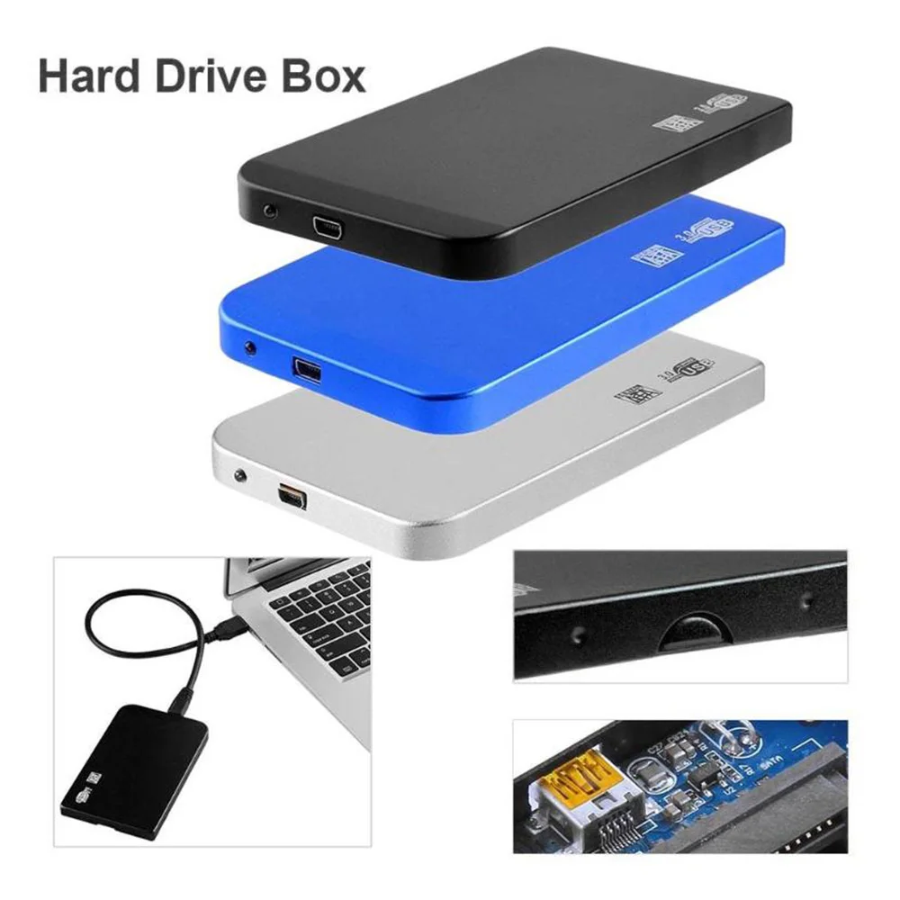 2 5-дюймовый USB 3 0 SATA SSD HDD жесткий диск 5 Гбит/с ТБ USB3.0 портативный чехол для жесткого
