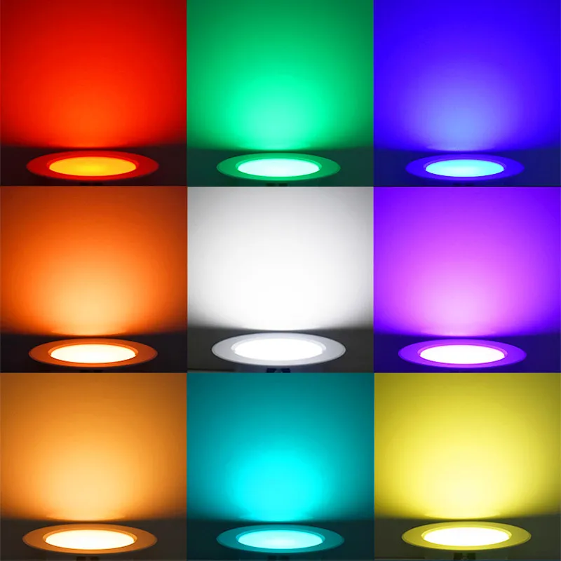 LED Down light 9W RGB with Remote Control Dimmable Spot Lamp Waterproof 220V Ceiling Recessed Downlights led downlight,recessed ceiling spotlight,ceiling lamps