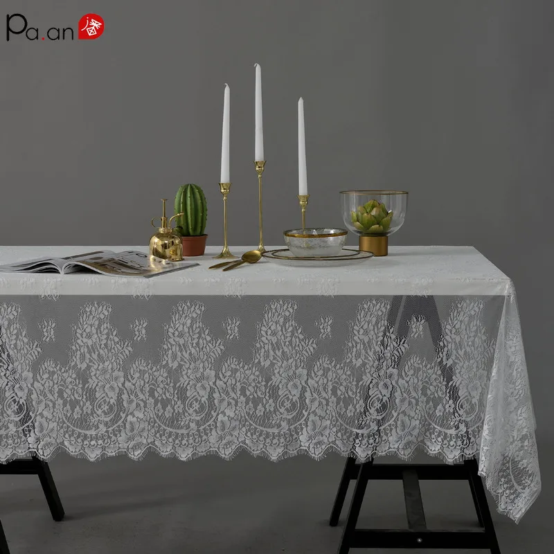 Кантри Скатерти Full Lace прямоугольный стол накрыть праздничный Свадебные скатерть