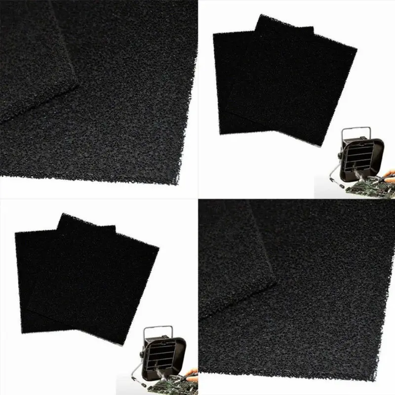 5 고품질 블랙 활성탄 필터 스펀지 13*13*1cm 493 솔더, 연기 흡수 ESD 연기 배출 스펀지
