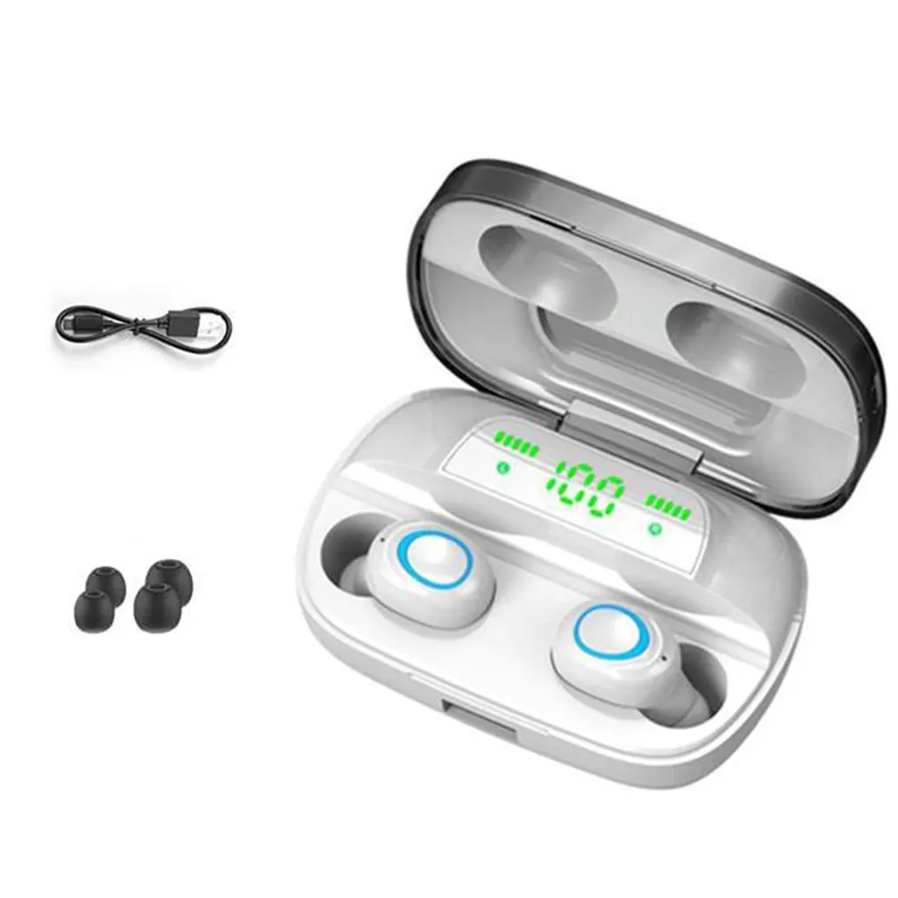 3500mAh LED Bluetooth Wireless Earphones Headphones Earbuds TWS Touch Control Sport Headset Noise Cancel Earphone Headphone