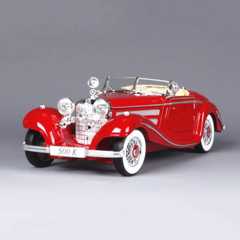 1:18 Масштаб металлический сплав Diecasts 500K классический винтажный 1936 роскошный авто Модель автомобиля игрушечные модели автомобилей для детей спортивный автомобиль Коллекционирование