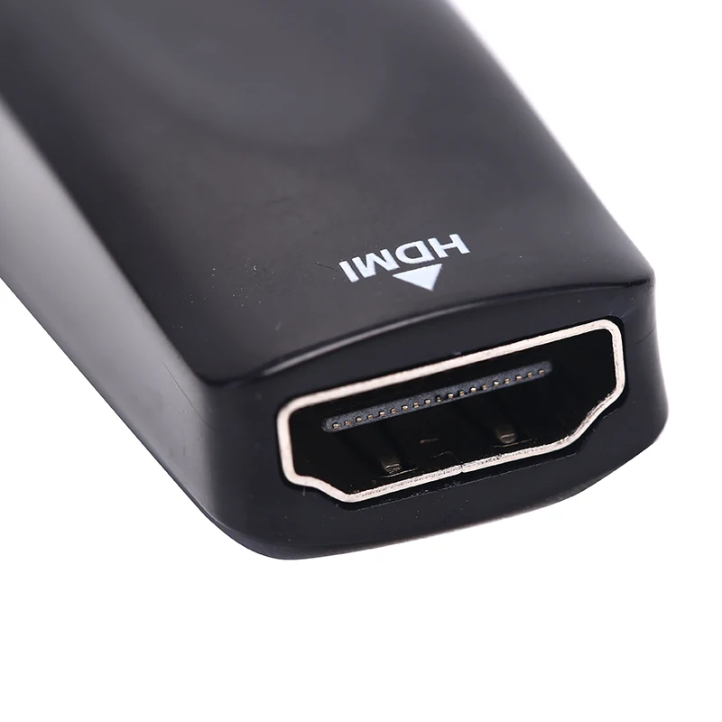 Белый черный HDMI Женский VGA конвертер адаптер 1080P с аудио кабелем для ПК ТВ