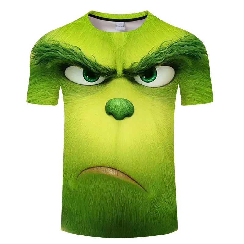 

2020 New funny t shirts Male Female kid 3D funny print shirt Cute animal face streetwear Breathable O-Neck tops