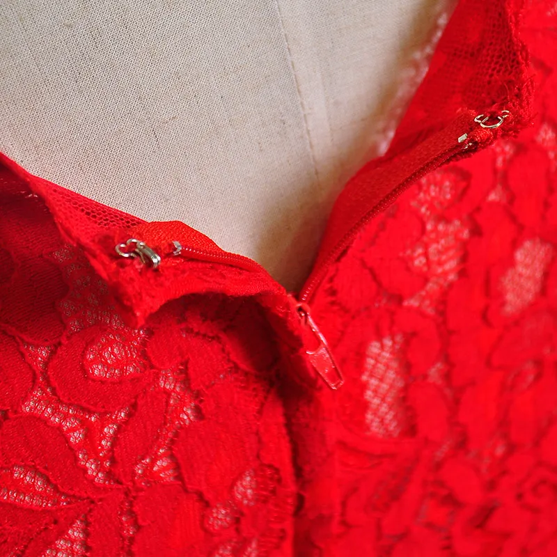 Короткие красные невесты vestido de festa longo модные вечерние платья для женщин кружевные вечерние платья с длинным рукавом для выпускного вечера