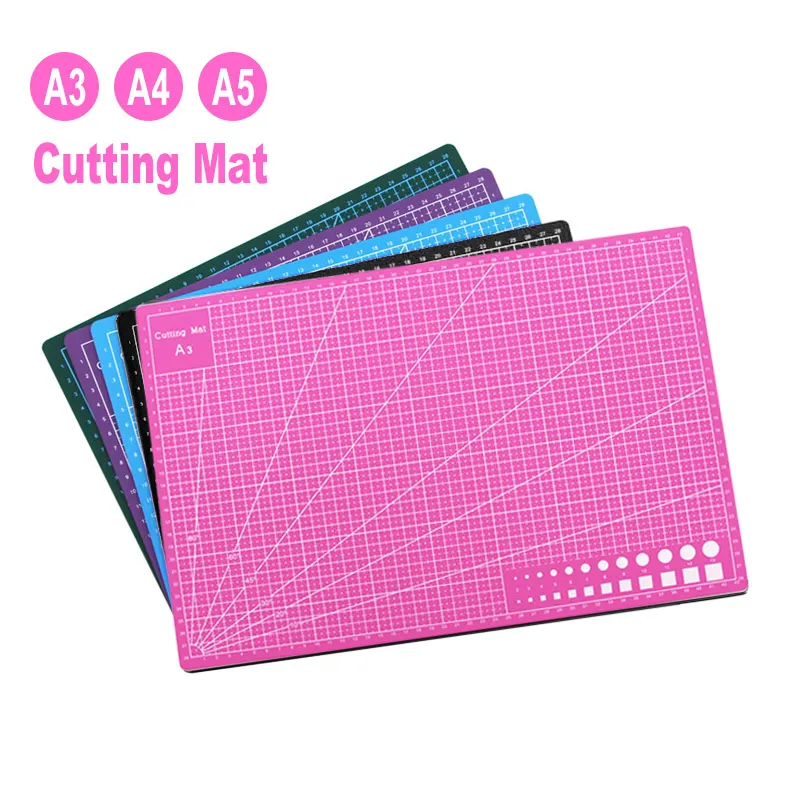 Durable A3 A4 A5 PVC Cutting Mat DIY Handicraft Art Engraving Board Paper Carving Pad High Elasticity Good Toughness Wide Use