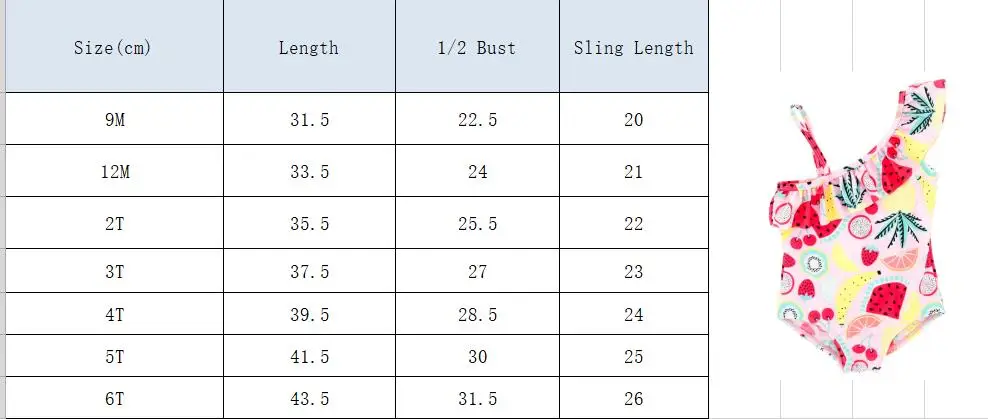 Одежда для купания для маленьких девочек; купальный костюм с рисунком арбуза; пляжный купальник; бикини; Милый Летний цельный купальный костюм