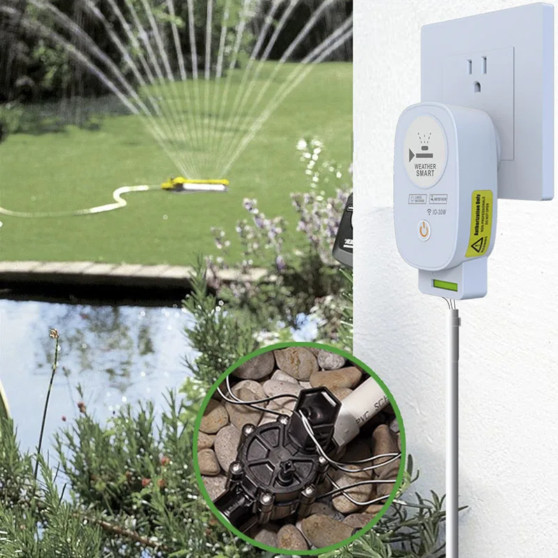 Controller di irrigazione per giardino intelligente WIFI Connect Timer di irrigazione Timer di irrigazione per valvola dell'acqua impermeabile sistema di irrigazione intelligente - immagine 2