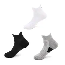 New Men Sports Cotton Socks Running Socks Sweat Absorption Breathable Anti Skid Running Black/white/grey Thickened