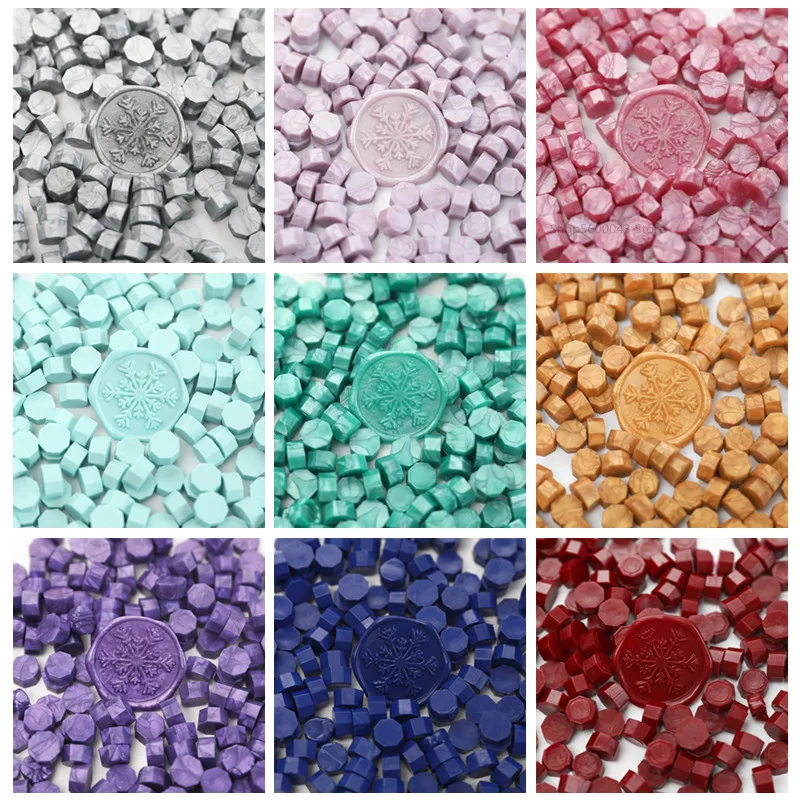 Retro Octagonal Wax Seal Stamps 100Pcs Scrapbook Material Craft Decoration