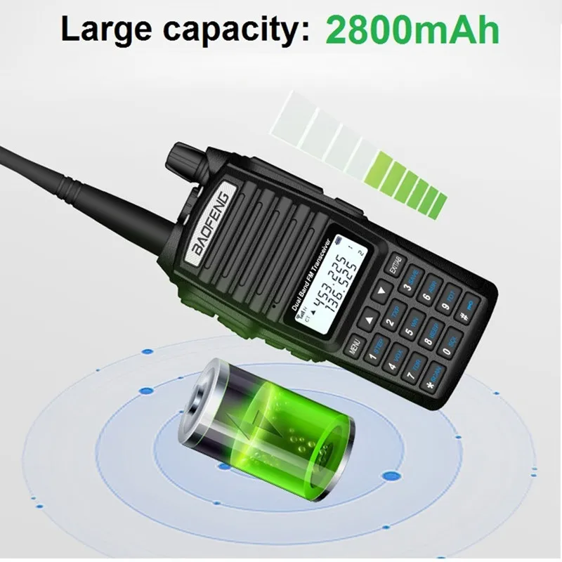 Портативная рация BAOFENG UV 82 приемопередатчик 8 Вт двойная PTT радиостанция VHF UHF