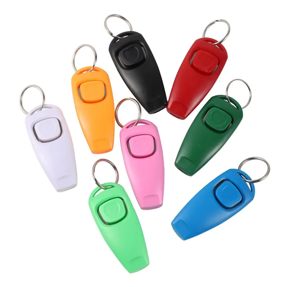 Pet Dog Whistle And Clicker Puppy Stop Barking Training Aid Tool Clicker Portable Trainer Pet Products Supplies 1 Pc dog whistle,dog trainer,dog clicker