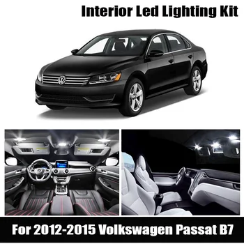 

Canbus LED interior dome map light kit +license plate lamp bulb for 2012-2015 Volkswagen VW Passat B7 sedan variant Estate