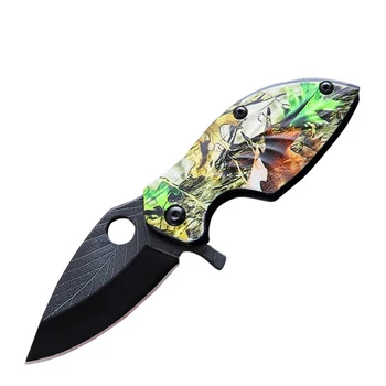 

Promithi Stainless steel outdoor mini folding knife multifunctional small folding knife camping tactical pocket knife