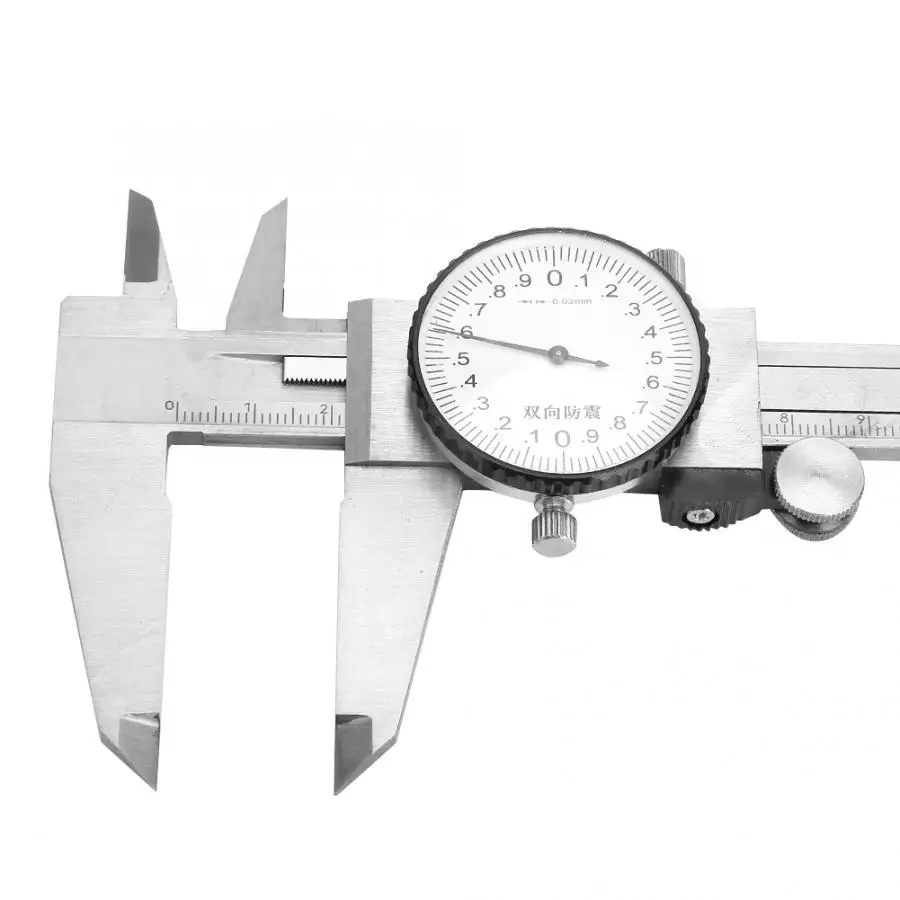 150 мм из нержавеющей стали штангенциркуль с циферблатом линейка прибор измерение инструмент