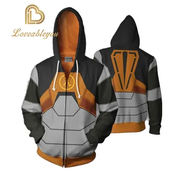 

Cosplay Costumes Hoodies Game Half-life 2 Full Zip Pullover Coat Jacket Unisex Jumper Sweatshirt