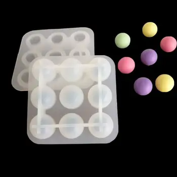 

22mm 9 Compartment Ball Spherical Epoxy Casting Mold Silicone Mould DIY Soap