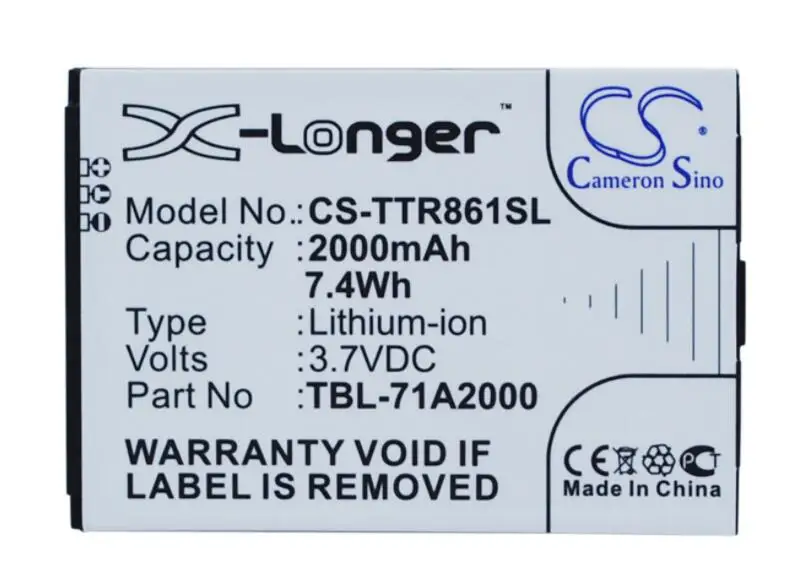 cameron sino 2000mah battery for TP-LINK M5350 M7300 M7350 Ver 5 5.1 TL-M5350 TL-M7300 TL-TR761 TL-TR861 TBL-71A2000 | Электроника