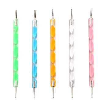 

30PCS High Quality Nail Art Design Dotting Painting Drawing Polish Brush Pen Tool Nail Striping Tape Tool Kit Set 1.14