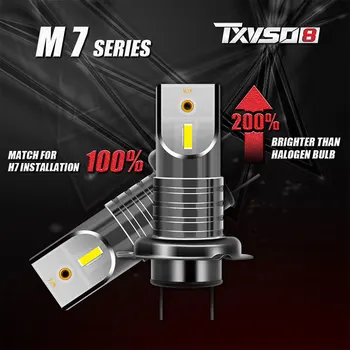 

2pcs H7 Car 5050 CSP LED Headlight Kit Canbus White Error-Free Headlights DRL Fog Lamp 360 Degrees 20000LM 6000K 110W DC 9V-32V