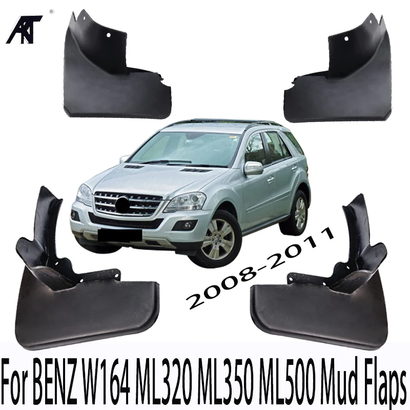 Брызговик, крыло брызговик для 2008-2011 BENZ W164 ML320 ML350 ML500 черный автомобиль брызговики