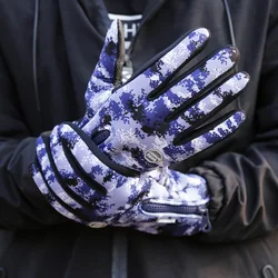 Winter Gloves for Men Women Plus Velvet Anti Slip Windproof Warm Touch Screen Mittens Adjustable Zipper Skiing Cycling Gloves