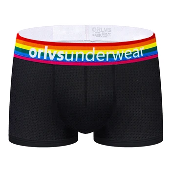 

!!New Spot!! Stylish Sexy Men Underwear Flexible Breathable Mesh Men Underpants Fashion Simple Men Boxers Perfect Curve