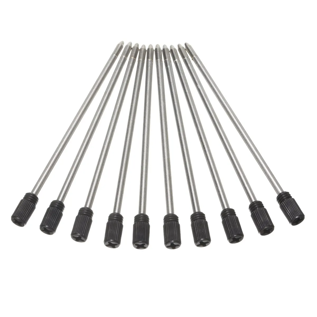 20 Piece Mini Ballpoint Replace Refill Pen 70mm Metal Element Black Ink Crystal Diamond Refill Pen School Student Supplies