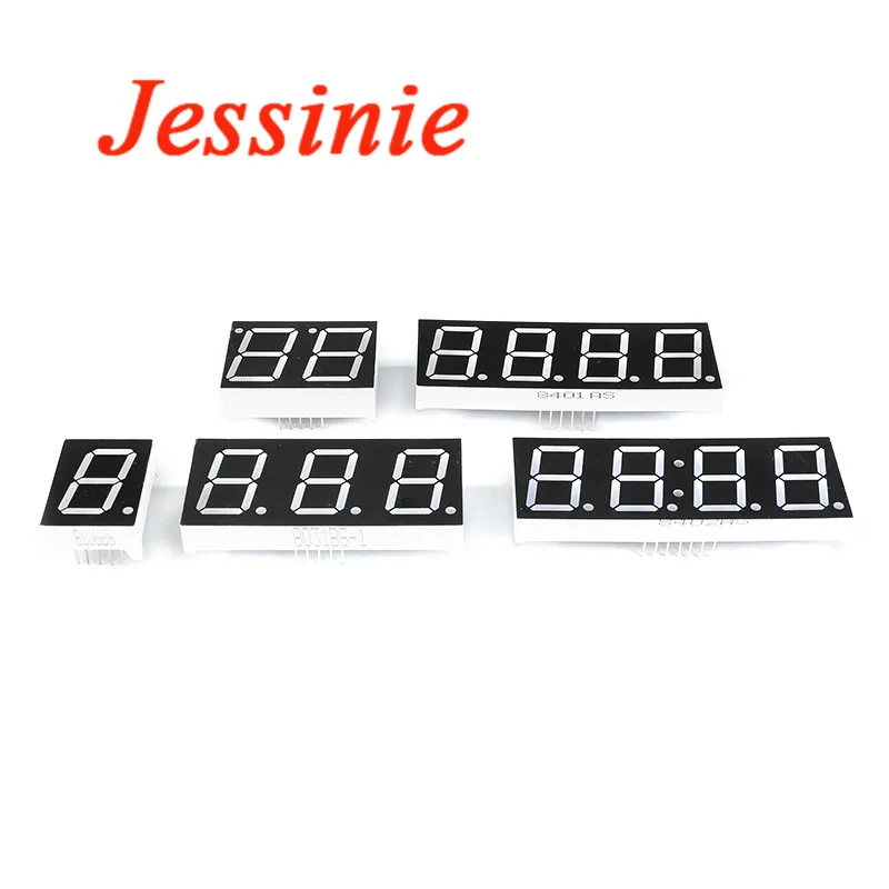 Digital Tube LED Display 1Bit 2Bit 3Bit 4Bit Clock Common Anode Cathode 0.8" 7 Segment Led DIY Red Board Development Board Circuit Board 10pcs/1pc 0.8 Inch