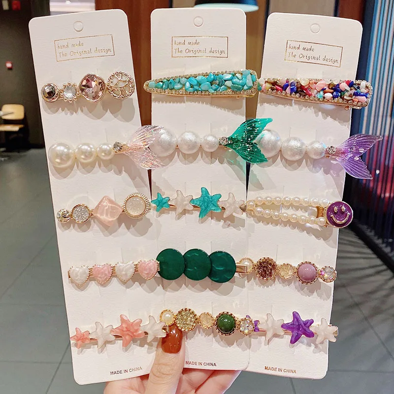 Заколки для волос женские металлические с лебедем 5 шт./компл. элегантные