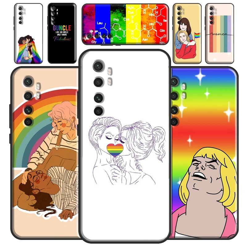 Радужный чехол для лесбиянок геев ЛГБТ Xiaomi Mi 12 11T Pro 11 Lite Ultra POCO F3 F1 F2 M3 M4 X4 GT X3