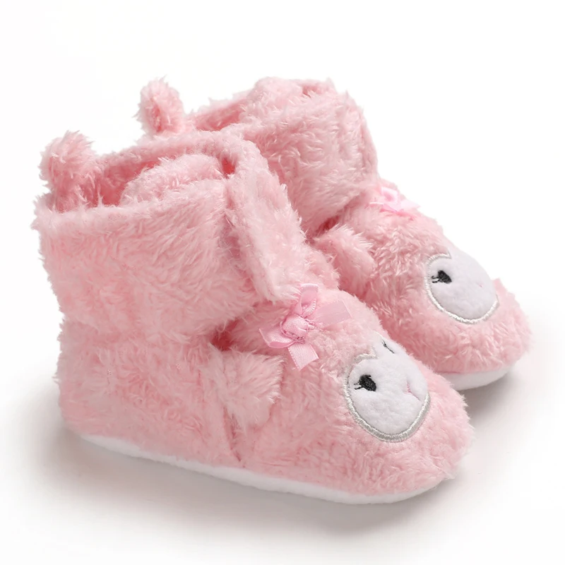 New baby boots velvet toddler winter shoes cartoon newborn infant snow footware botas girls boys first walkers soft warm botas