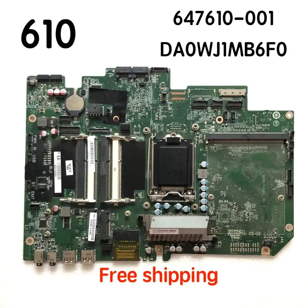 647610 001 материнская плата для HP Touchsmart 610 телефон DA0WJ1MB6F0 Протестировано на 100% полную