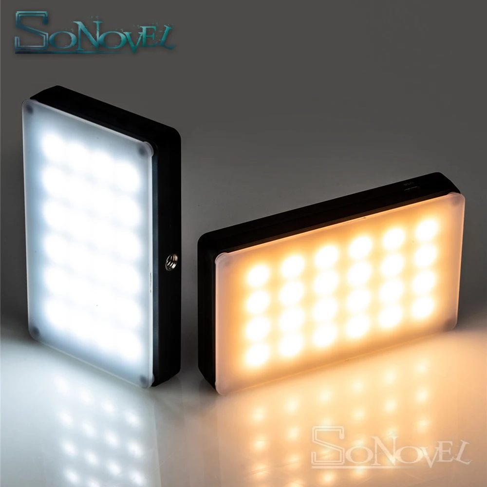 

Viltrox RB08 Bi-color 2500K-8500K Mini Video LED Light Portable Fill Light Built-in Battery for Phone Camera Shooting Studio