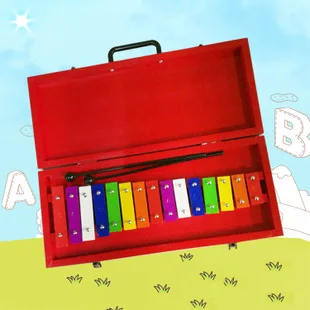 Children Early Education Percussion Instrument Thirteen Sound Box Piano Aluminum Piano