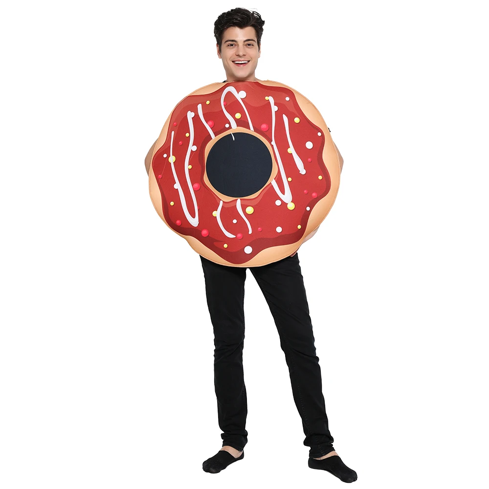Sweet Donut Cosplay Funny Food Halloween Costume For Adult Women Christmas Doughnut Fancy Dress Kids Family Outfits Eraspooky cosplay costume
