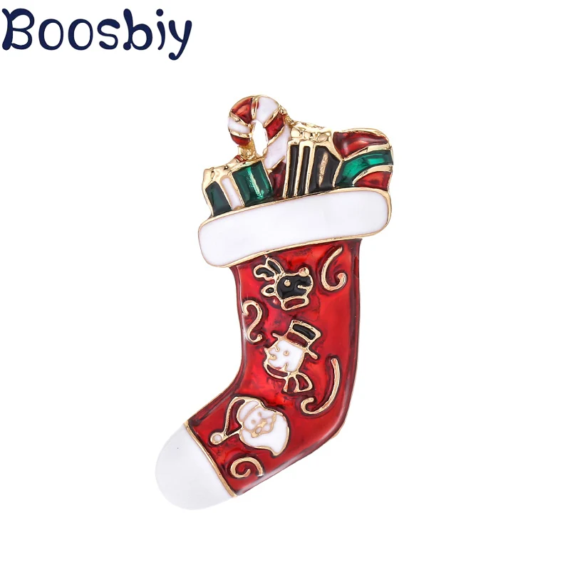 Boosbiy/милые женские сапоги со стразами броши для женщин модные рождественские