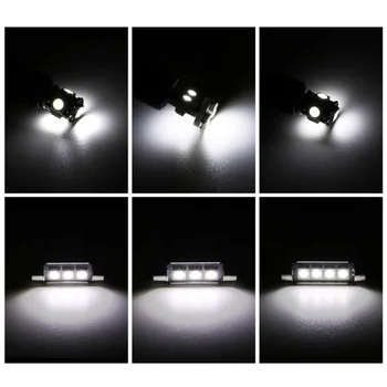 

27Pcs T10 36MM 39mm SMD White LED Car Dome Interior Light Festoon Bulbs Lamp DC 12V 6000K Accesorios Para Auto Car Lights