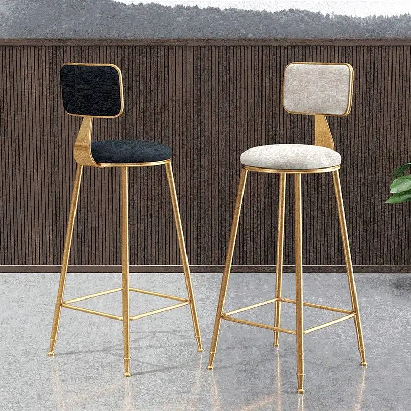 Nordic Furniture bar chair Light Luxury Bar Chair Simple Bar Stool Front Coffee Leisure Back High Stool commercial furniture Nordic Furniture bar chair Light Luxury Bar Chair Simple Bar Stool Front Coffee Leisure Back High Stool commercial furniture