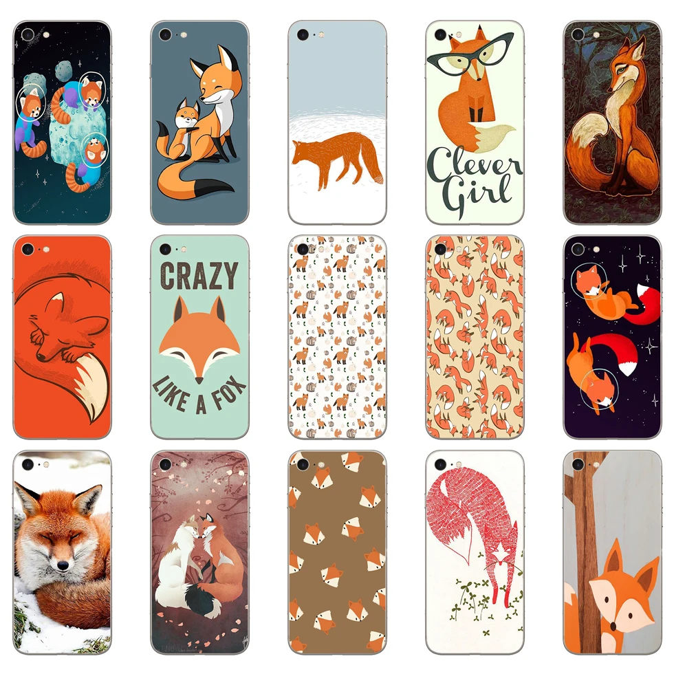 72DD sly fox Soft Silicone Cover Case for iphone 5 5s se 6 6s 8 plus 7 7 Plus X XS SR MAX case 72DD sly fox Soft Silicone Cover Case for iphone 5 5s se 6 6s 8 plus 7 7 Plus X XS SR MAX case