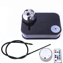 Современный акриловый кальян черный наргиль наргил Бонг для курения с светодиодный свет с фабрики Прямая