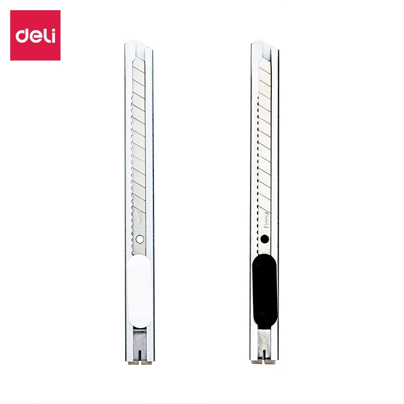 Deli Small Metal Shell Office Home Utility Knife / Paper Cutter Supplies 2053 | Канцтовары для офиса и дома