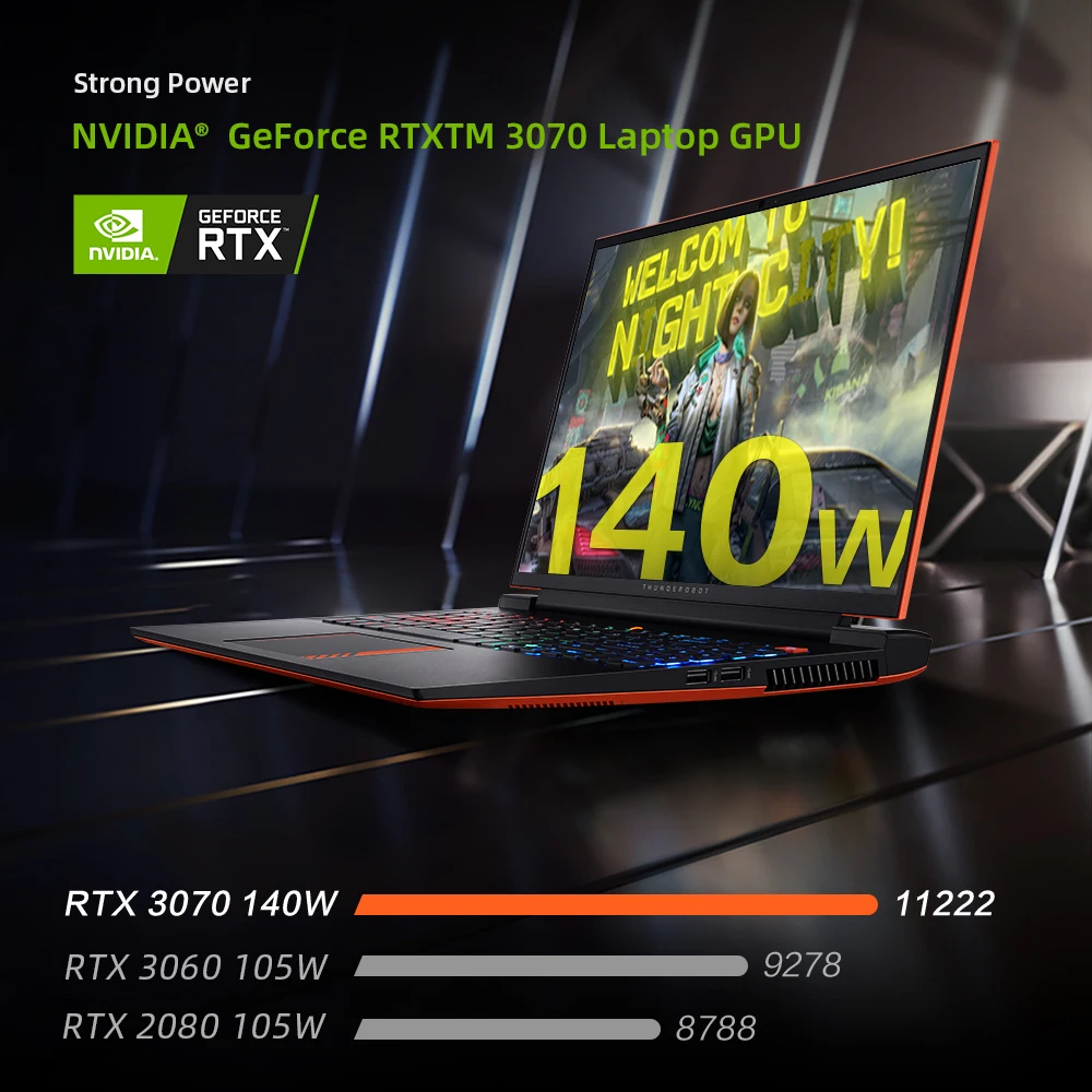 ZERO-ordenador portátil RTX3070 i7-11800H para videojuegos, 165Hz, 16 pulgadas, 2,5 K, 16:10, WiFi6, Windows 10 pro, 2 años de garantía - Imagen 3