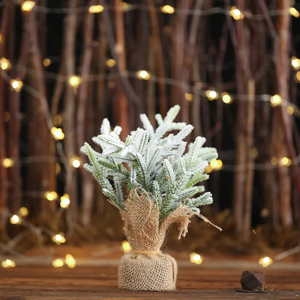 Новогоднее освещение мини Рождественская елка искусственный Настольный Декор фестиваль миниатюрное дерево arbol de navidad choinka@ 30